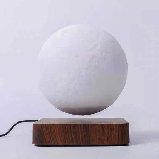 Magnetic Levitation 3D Moon Lamp – Floating Night Light with Wooden Base