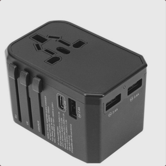 Port USB Travel Adapter with PD Fast Charging | Global Plug Converter