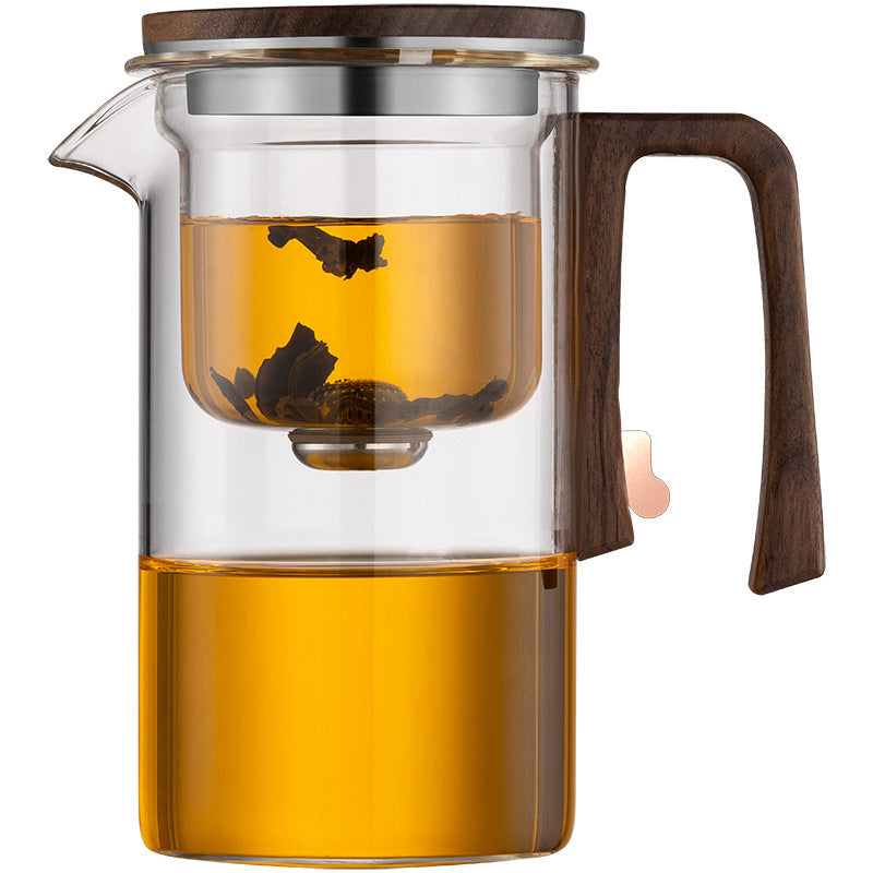 One‑Click Magnetic Filter Glass Teapot – Elegant Borosilicate Design (520ml / 720ml / 900ml)