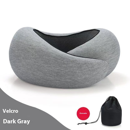 Adjustable Memory Foam Travel Neck Pillow – Full Neck Support for Better Sleep