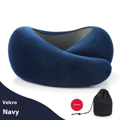 Adjustable Memory Foam Travel Neck Pillow – Full Neck Support for Better Sleep