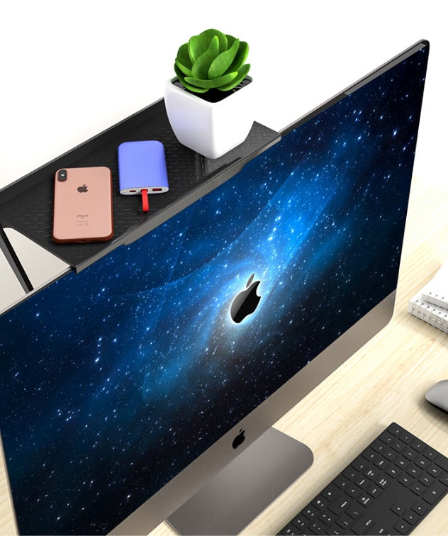 Adjustable Multi-Purpose TV & Monitor Top Shelf Organizer – Durable ABS Storage Rackhelf