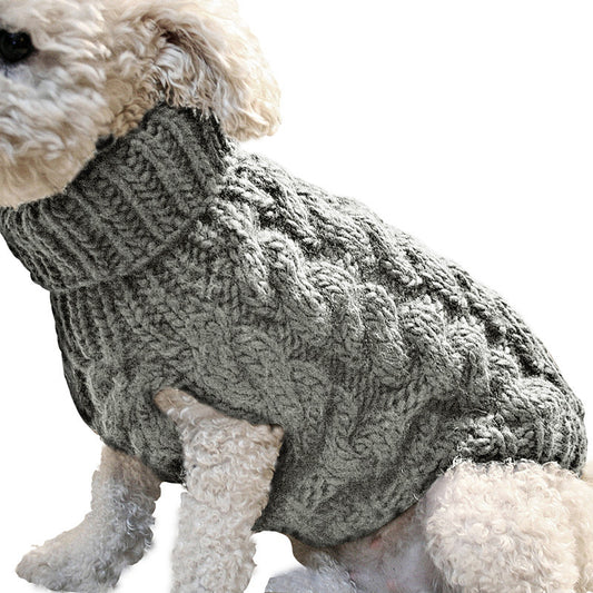 New Pet Sweater – Soft Acrylic Winter Knitwear for Dogs & Cats