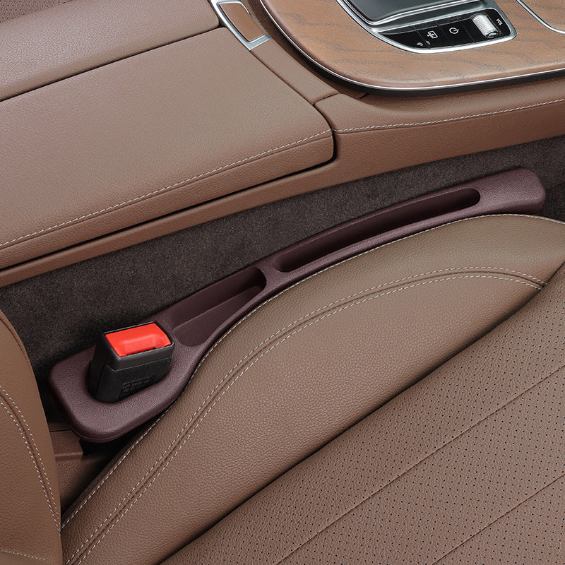 Luxury Genuine Leather Car Seat Gap Storage Box – Waterproof Organizer