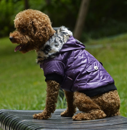 Winter Warm Dog Hoodie Jacket – Soft Fleece Pet Coat for Small & Medium Dogs