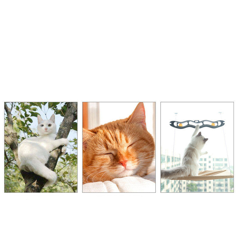 Deluxe Oxford Fabric Cat Hammock – Breathable Hanging Bed for Pets