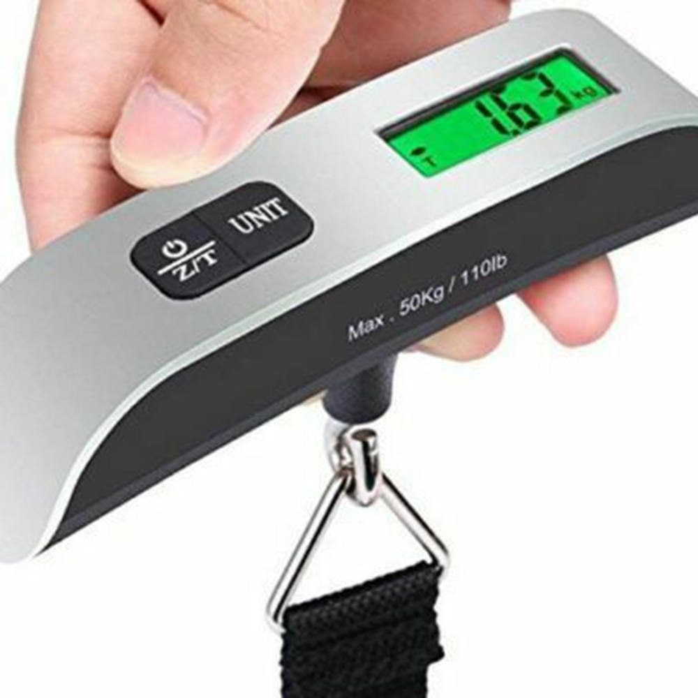 T-Shaped Portable Electronic Scale 50kg/10g with LCD Backlight & Temperature Display