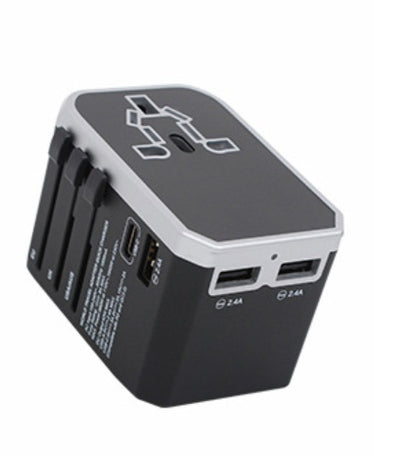 Port USB Travel Adapter with PD Fast Charging | Global Plug Converter