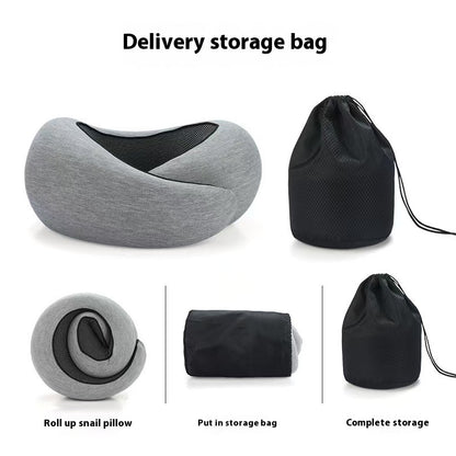 Adjustable Memory Foam Travel Neck Pillow – Full Neck Support for Better Sleep