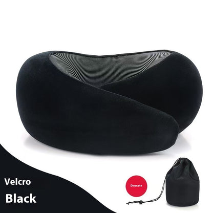 Adjustable Memory Foam Travel Neck Pillow – Full Neck Support for Better Sleep