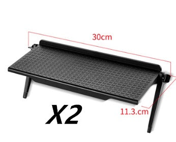 Adjustable Multi-Purpose TV & Monitor Top Shelf Organizer – Durable ABS Storage Rackhelf