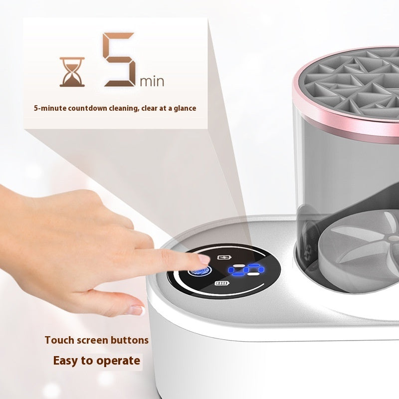 Electric Makeup Brush Cleaner – Rechargeable Automatic Cleaning Stand