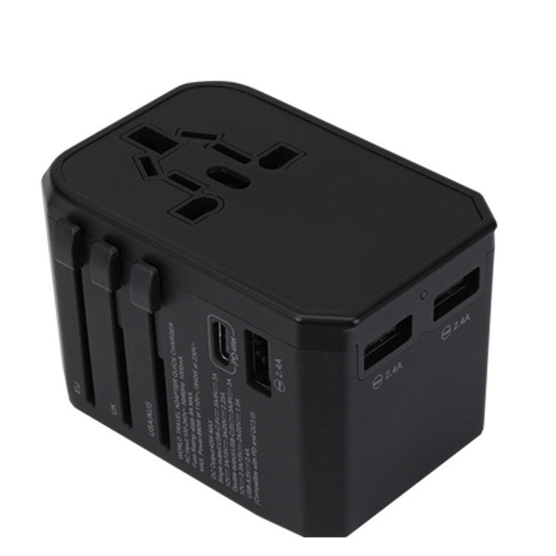 Port USB Travel Adapter with PD Fast Charging | Global Plug Converter