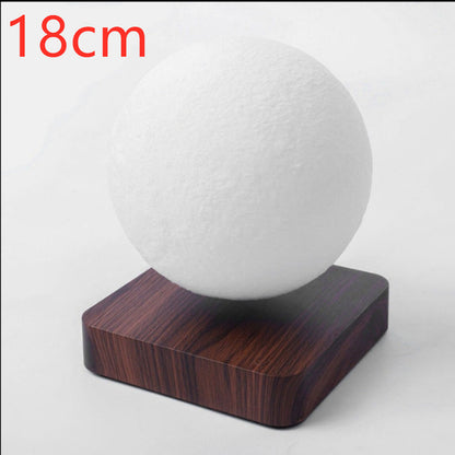 Magnetic Levitation 3D Moon Lamp – Floating Night Light with Wooden Base