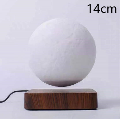 Magnetic Levitation 3D Moon Lamp – Floating Night Light with Wooden Base