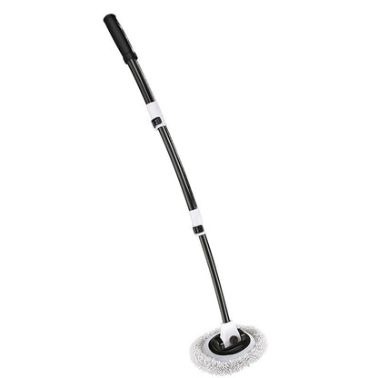 Chenille Telescopic Car Wash Mop – Flexible 90° Rotating Brush with Optional Replacement Head