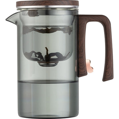 One‑Click Magnetic Filter Glass Teapot – Elegant Borosilicate Design (520ml / 720ml / 900ml)