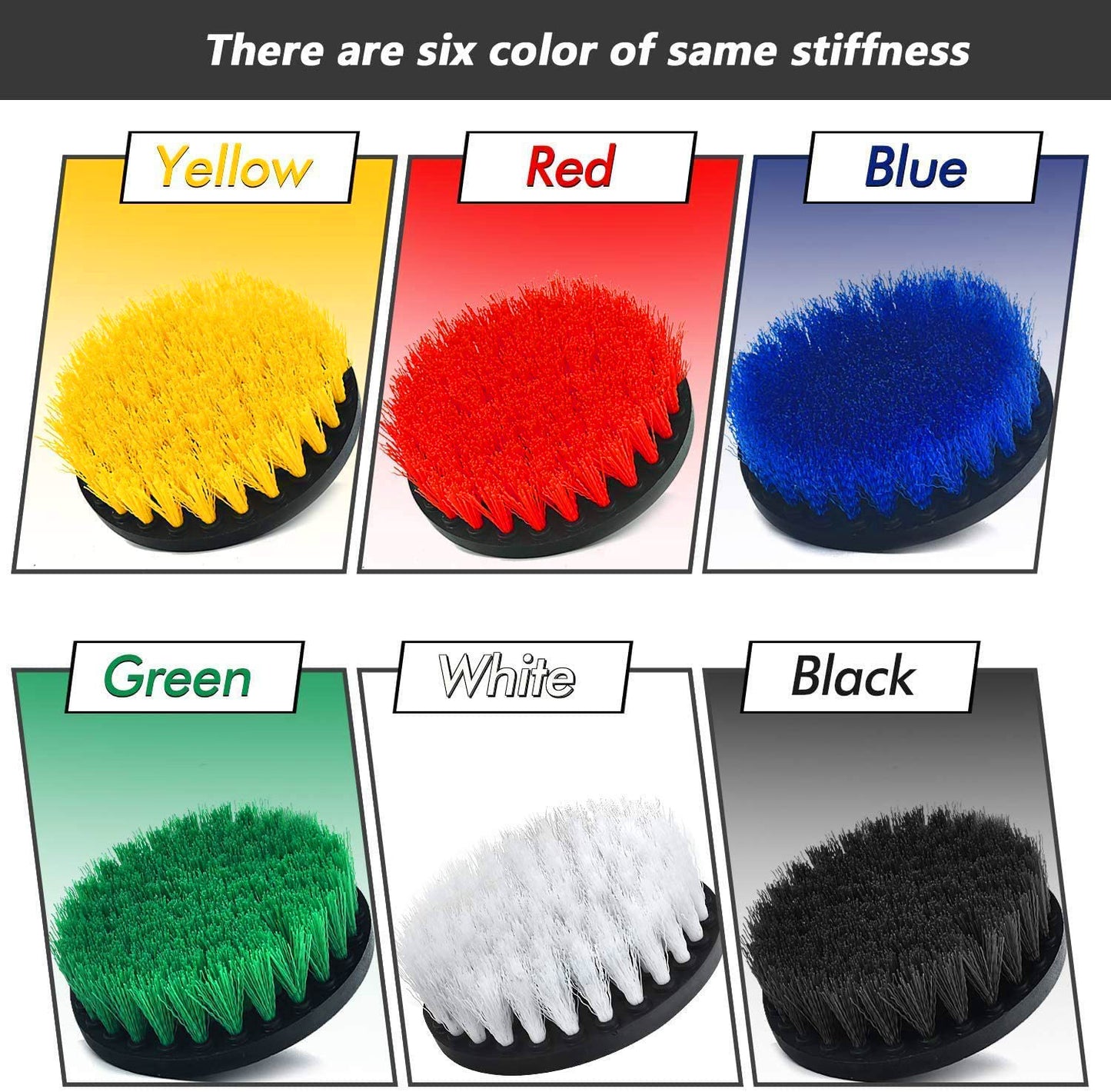 7-Piece Electric Drill Cleaning Brush Set – Multi-Purpose Scrubbing Heads