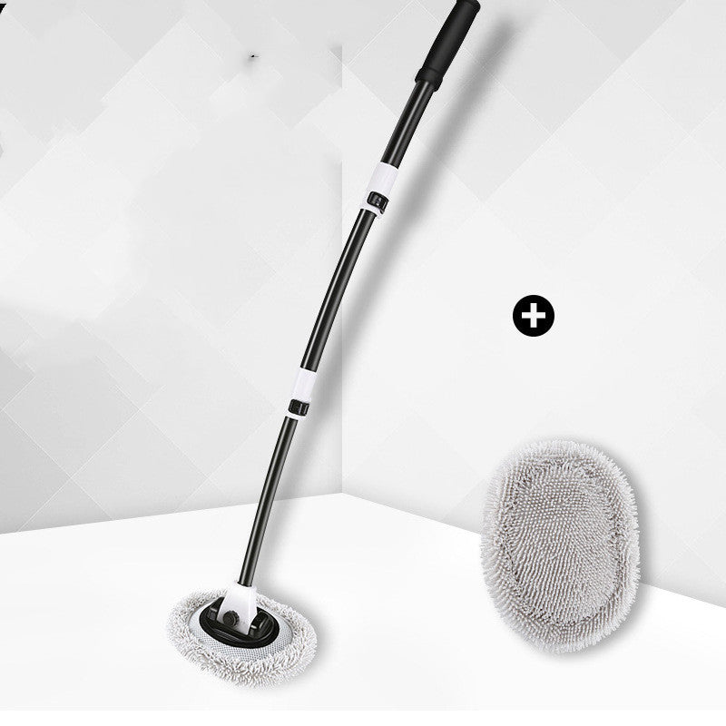 Chenille Telescopic Car Wash Mop – Flexible 90° Rotating Brush with Optional Replacement Head