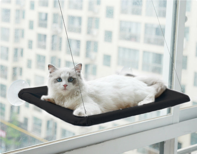 Deluxe Oxford Fabric Cat Hammock – Breathable Hanging Bed for Pets